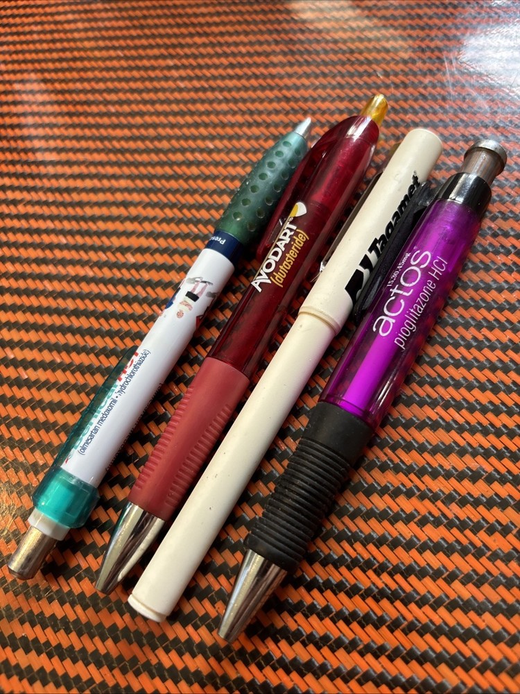 PHARMACEUTICAL DRUG REP PEN X4 COLLECTIBLE Benicar, Adovart, Actos, Tagamet