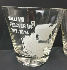 4 William Procter Jr Secundum Artem RX Rocks Drinking Water Glasses