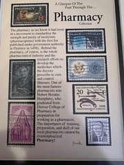 Framed History Of Pharmacy Stamps Jack Rabbit Professional Frame Pharmacist