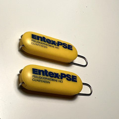 Extex PSE Pseudoephedrine Guaifenesin Paper Clips Yellow Pill Shape Drug Rep Ad
