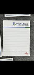 Lot of 7 Drug rep collectible note pad Cymbalta Avalide AcipHex Doctor giveaway