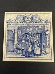 Delft Vintage Blue & White Burroughs Wellcome Co Pharmacy Scholarship Tile 1992
