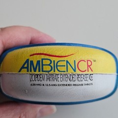 Ambien CR Stress Ball Promo Pharmaceutical Collectible Blue Yellow White Good