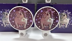 Pharmaceutical Advertising Promo Automatic Night Light Biaxin Novelty Bulldog
