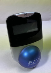 Actos Pharmaceutical Drug Rep Clock Balances On Ball, Works