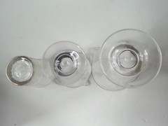 3 Piece Apothecary Clear Medical Measuring Beakers Kodak