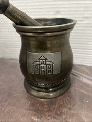 Vintage Schering Brass Mortar College Of Pharmacy Heavy 2001