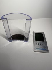 Vintage Merck Vaccines Desk Organizer w/ Digital LCD Clock Thermometer