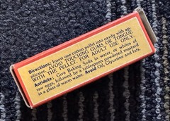 Vintage DeWITT’S TOOTHACHE DROPS with Original BOX Empty Bottle