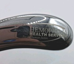 Rare Vtg Hemophilia Health Services advertising letter opener Read Look