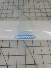 logo print NASONEX nasal spray Drug Rep merch EXAM TABLE PAPER ROLL new 18″ wide