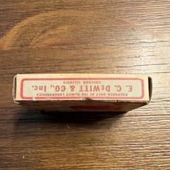 Antique DeWitt’s Man Zan Hemorrhoid Remedy Box Medical Pharmacy Advertising