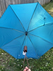 Teal Lipitor Foldin Umbrella Drug Rep Pharmaceutical Promo Medical Advertising!