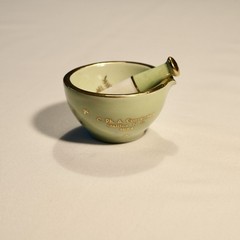 Rare 1954 Halifax NS Limoges France M.T. Nicolas Mortar & Pestle Set Mint Cond