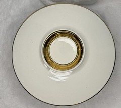 Vintage Apothecary RX Pharmacy Covered Dish Medical Crest Lidded Bowl Gold Trim