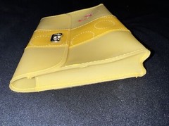 Ortho Tri-Cyclen Drug Rep Pharmaceutical Yellow Vinyl Pouch With Latch Closure