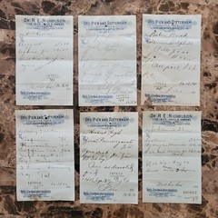 100 antique prescriptions (1912): Opium, Poppy, Ergot, Dionin, Codeine & Anodyne