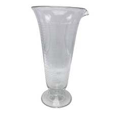 Barware Chemist Apothecary Fluted Glass Beaker Graduated 500cc 16 oz.Pour Spout