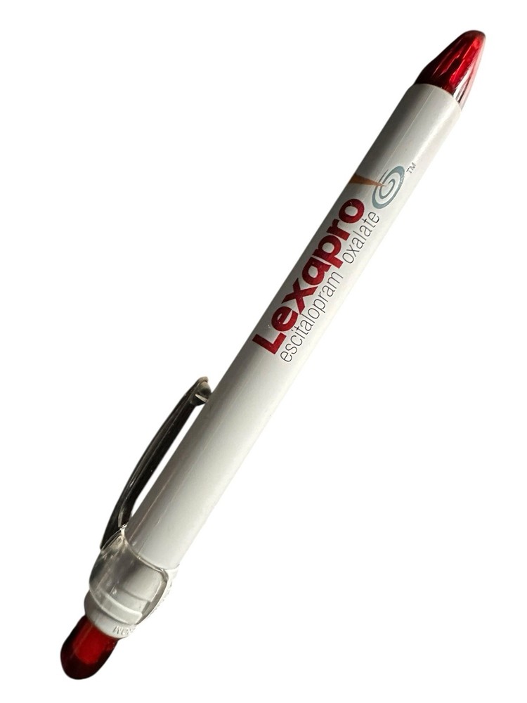 Lexapro White/Red Drug Rep PEN Advertising Promo Pharma Sales Collectible