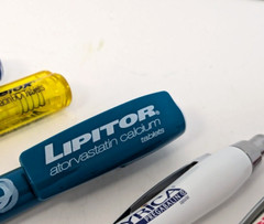 Pharmaceutical Drug Rep Pen Lot of 8 Advertising Viagra Lipitor Chantix More