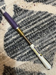 Avodart Purple Grip White Metal Twist Pharmaceutical Drug Pen Advertising NO INK