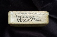 Old Medicine Tin Partola Doctor Candy Antiseptic Mint Laxative Jersey City NJ