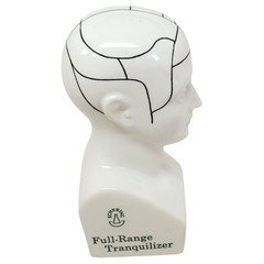 Schering TRILAFON Tranquilizer Phrenology Head Ceramic Bust Figurine 1960s – D