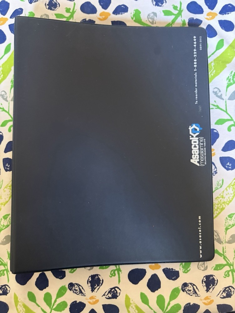 Asacol Notebook Patie- Drug Pharmaceutical Promo Medical Advertising – Very Rare