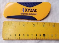 Vtg Xyzal Prescription Pharmaceutical Advertising Magnetic Clip fridge magnet