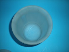 10″ vtg Apothecary Canister Jar with Ball Dome Lid Very Heavy & Thick glass