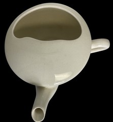 Empire Ware England Ivory Scalloped Invalid Feeder Apothecary Pharmacy Rx