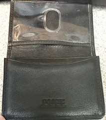 Drug Rep Pharmaceutical Advair Diskus Collectible Leather Card Holder Fossil