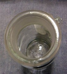 NOS TCW (Wheaton) Co 8oz Apothecary Jar w Lid Powder Surveillance Bottle US NAVY