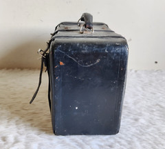 Vintage Fabricks Wood Leather Homoeopathic USA Medicine Case Travel LETH113