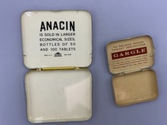 Vintage Anacin & Certified ASPIRIN Medical Drug Advertising TINS