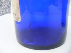 Antique Apothecary Jars cobalt blue and Green Pharmacy