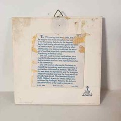 Vintage Delft Schoonhoven 1984 Pharmacist’s 6″x6″ Blue/white Tile-B-809