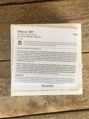 EFFEXOR XR (4”X 4″) Pharmaceutical DRUG REP POST-IT NOTE PAD-Torn Packaging