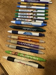 Pharmaceutical Advertising Drug Rep Bic Pen Lot Of 19 – Works