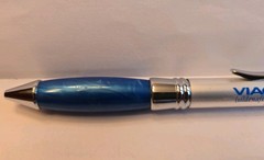 VIAGRA Heavy Metal Pen Pharmaceutical Rep Promo Silver Blue HTF Vintage – Works