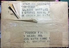 NOS TCW (Wheaton) Co 8oz Apothecary Jar w Lid Powder Surveillance Bottle US NAVY