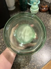 Down To Earth 05798 Medium Pharmacy Jar, 35 oz, Glass, Clear Green, 5-1/4 in L