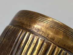 Greek Brass mortar chalice shaped early 19th century