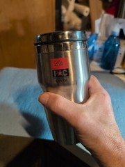 Eli Lilly PAC Stainless Steel Coffee Travel Mug Rare Promo HTF rare