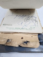 Prescription Atlas Rx Pad Paper Apothecary Druggist Pharmacy Medicine 1949