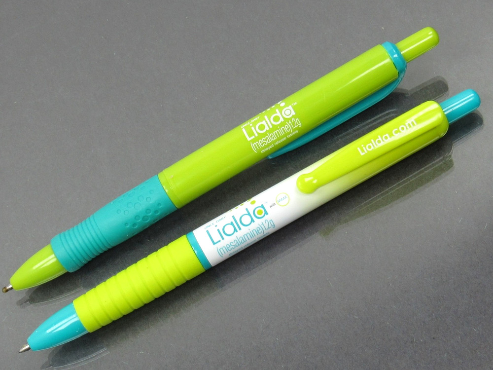 Beautiful Lialda PENS Drug Rep Pharmaceutical Promo Advertising Rare Lot of 2