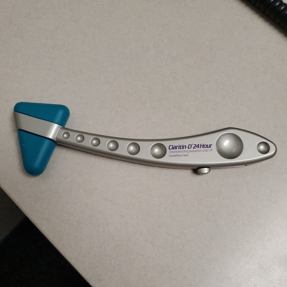 NASONEX, CLARITIN Pharmaceutical ADVERTISING REFLEX HAMMER