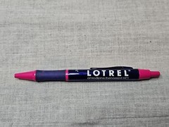 Lotrel Promo Drug Rep Pharmaceutical Click Pen, Blue/Pink