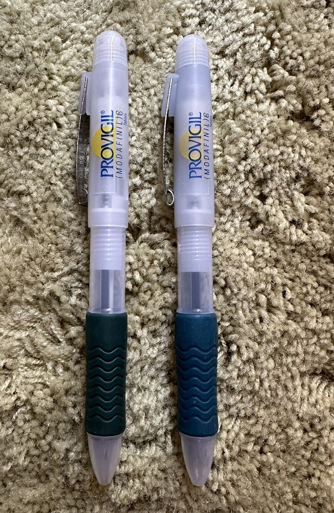 Drug Rep Provigil Retractable Pencil/Pens Duo