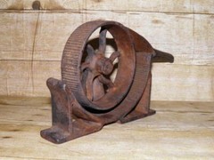 Antique Cast Iron Mechanical Apothecary Medical Pharmacy Cork Roller/Compressor